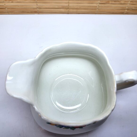 Wedgwood & CO. Footed Creamer Patricia Floral Milk Pitcher Dinnerware - Picture 2 of 10